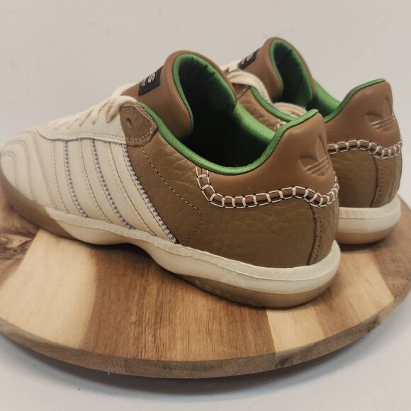 adidas Wales Bonner x Samba Millennium Nappa Wonder White Brown - IF6703 Size 10 - Picture 6 of 12